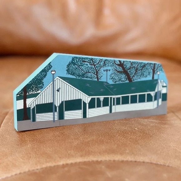 Vintage wooden painted  plaque - Picture 3 of 4